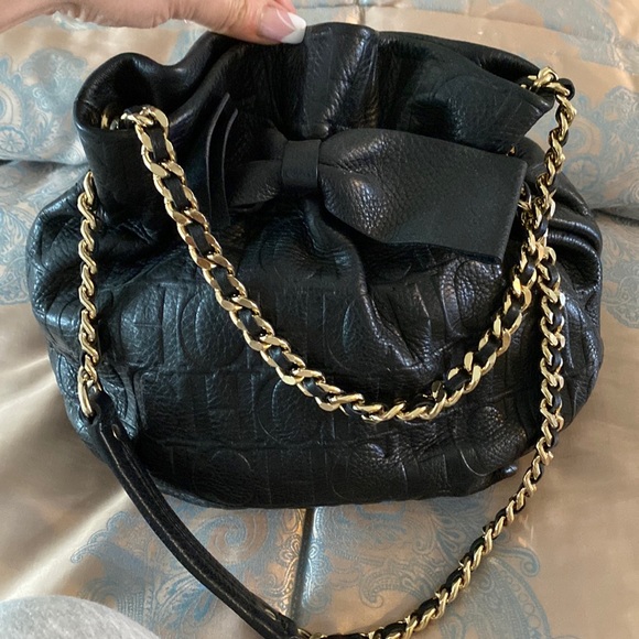Hand bag for lady’s / From Carolina Herrera /CH/ black color - Picture 1 of 4
